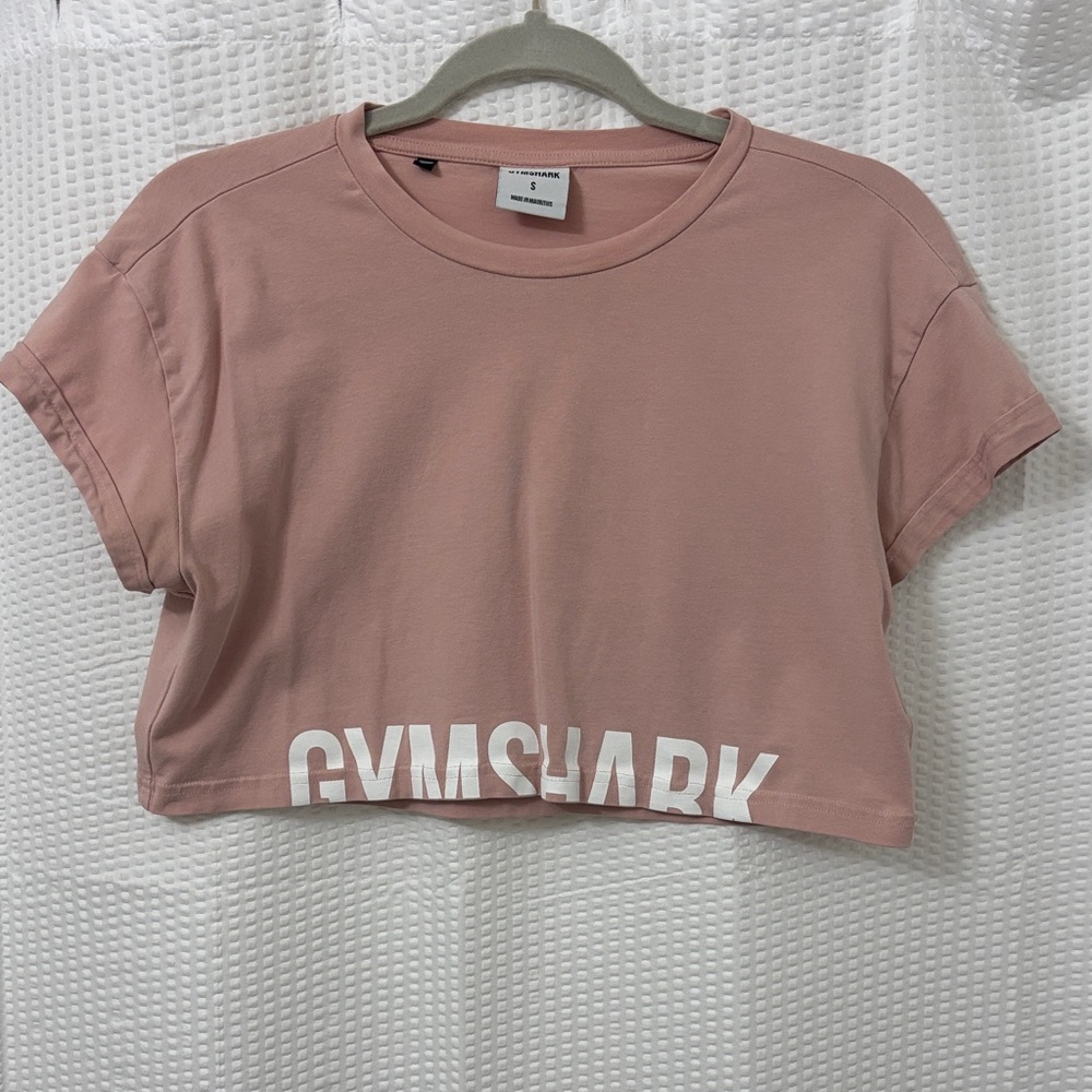Gymshark Blush Pink Logo Crop Top